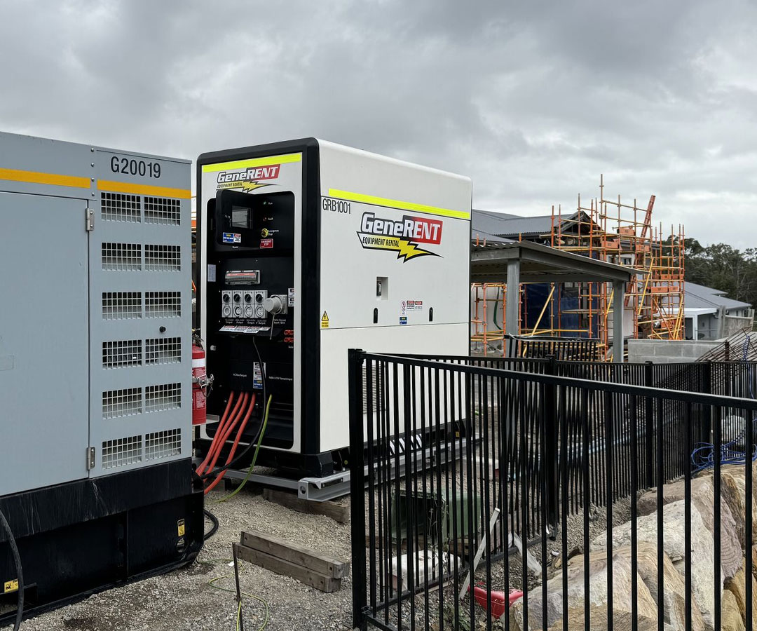 Hybrid Unit at Construction Site